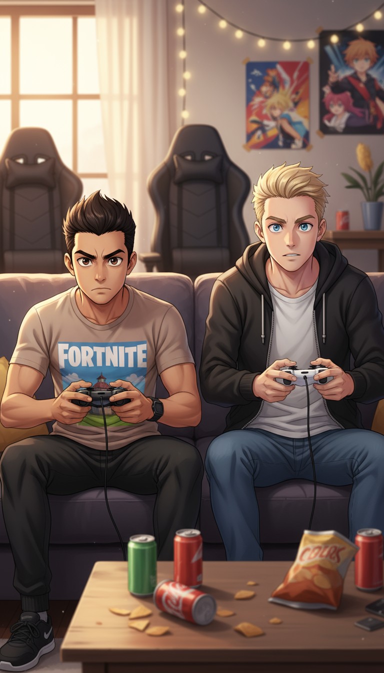 Loïc et Nathaniel : La Victoire à Fortnite et L'Invasion des Filles Amoureuses!