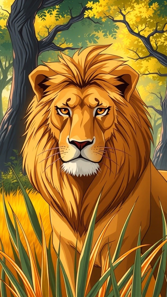 قصة أسد الغابة