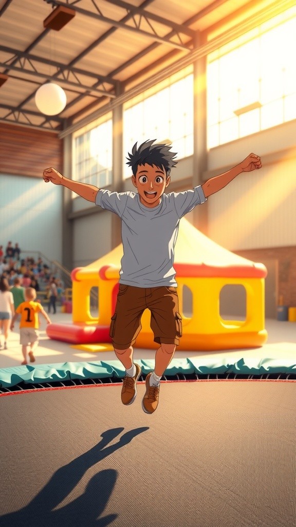 ट्रैम्पोलिन पर कूदने का सच