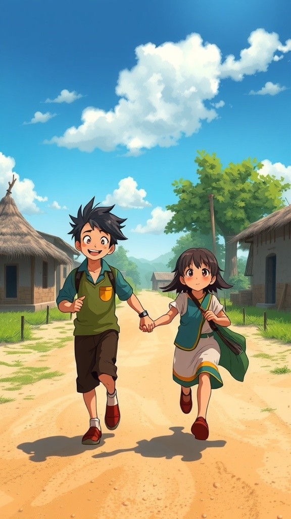 सूरज की रोशनी: गाँव की रोशनी और शिक्षा का स्रोत