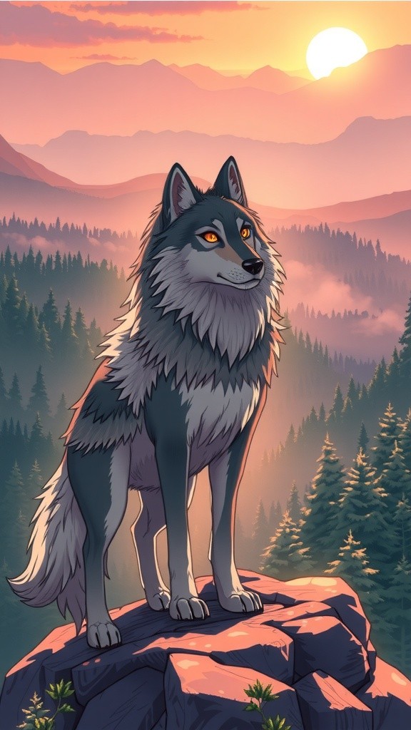 عالم الذئاب في البرية