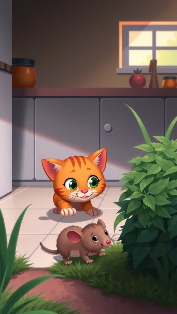 बिल्ली और चूहा: चालाकी की कहानी