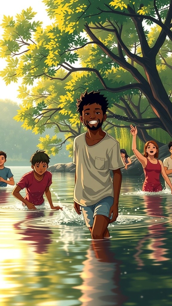 Rafa dan Buaya Semok di Sungai