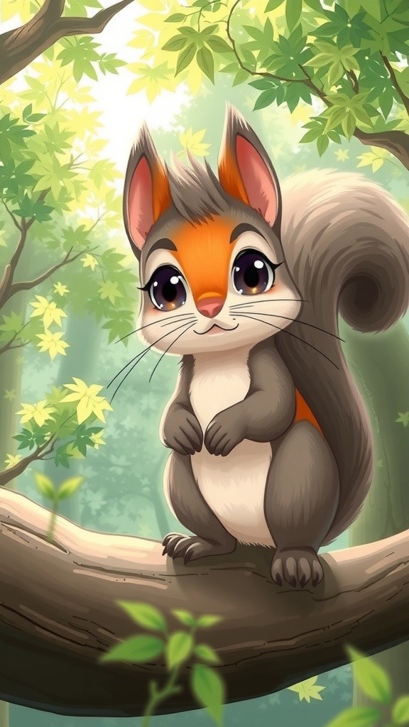 चालाक गिलहरी और आलसी बंदर की कहानी