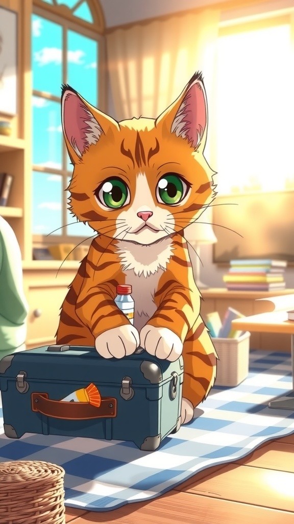 Cat and Tiger's Beach Adventure