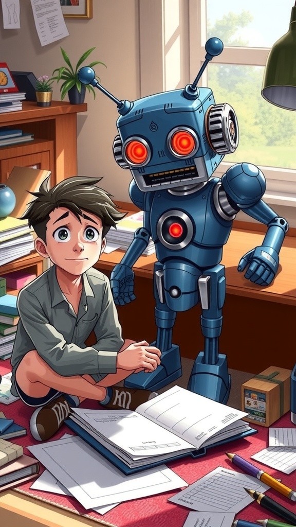 Doraemon's Homework Dilemma: The Burnt Porridge Incident