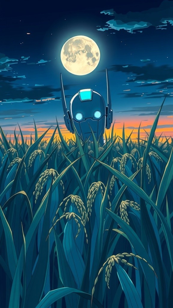 Pertarungan Malam: Kancil dan Robot Sawah