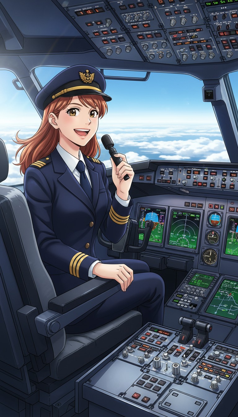 Captain Ketki's Fabulous Flight: Turbulence Ahead!