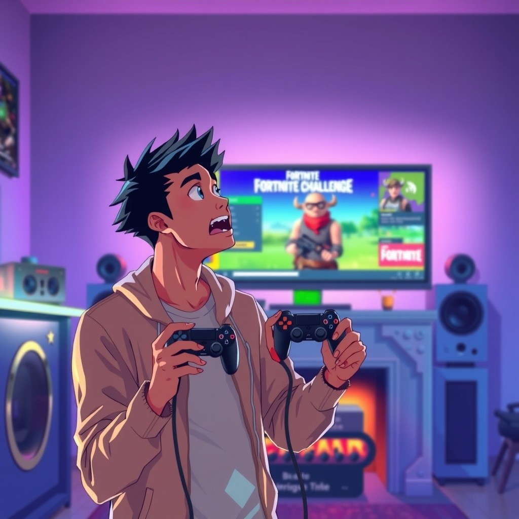 احترافية علي في فورت نايت ضد اوس