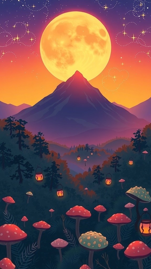 A 3D Cartoon Girl's Adventure in a Magical Forest