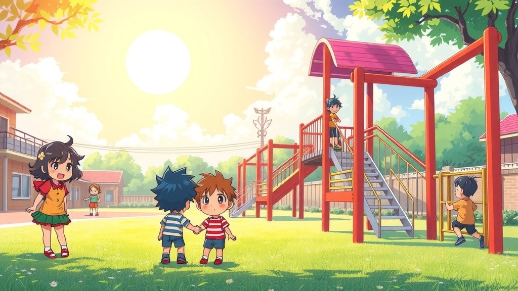 Joyful Childhood Adventures in the Playground