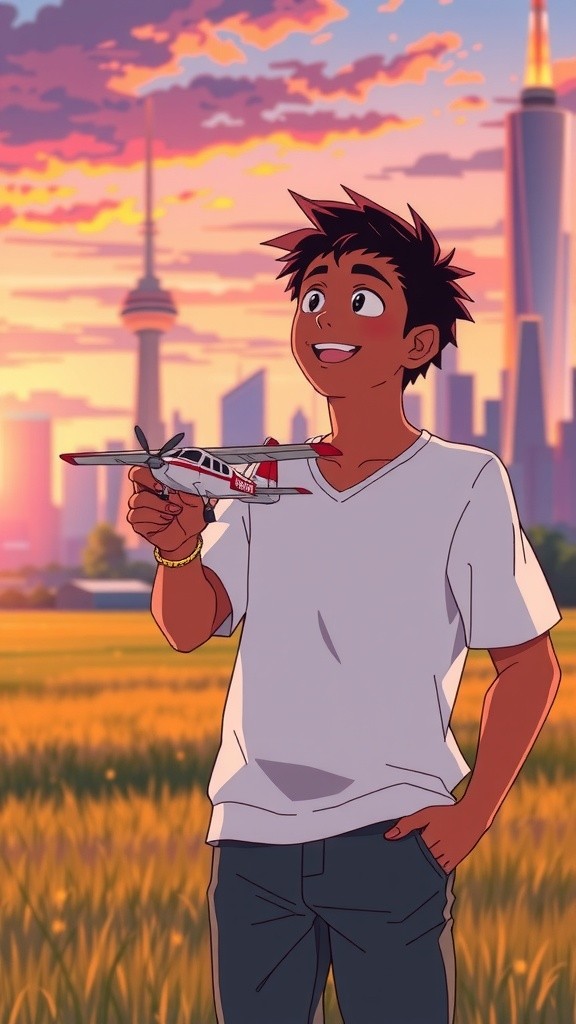 Joyful Journey on a Paper Airplane