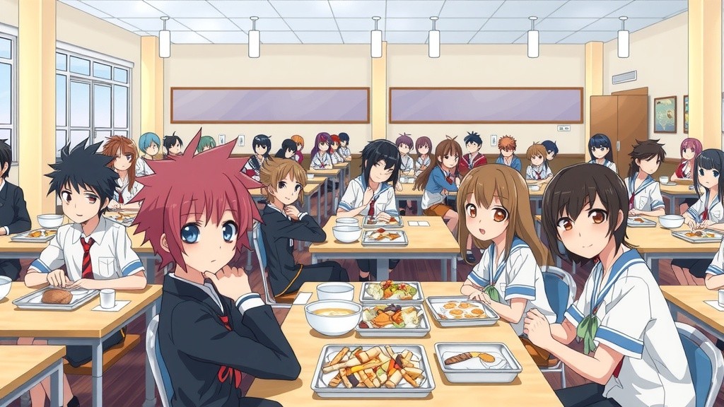 محادثة في المقصف المدرسي