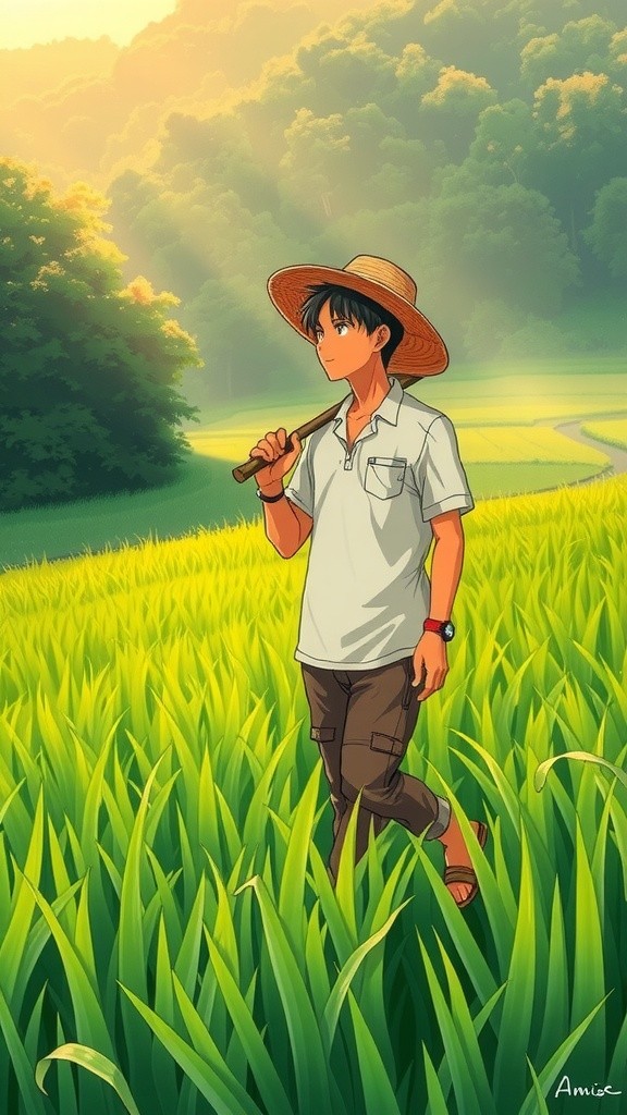 Kehidupan Tenang di Pedesaan Indonesia