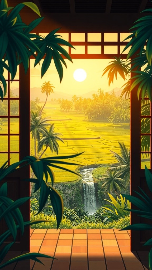 Keanggunan Tari Jawa dalam Cahaya Senja