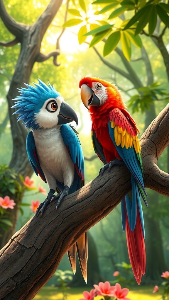 दो चिड़ियों की मेहनत और आलस्य की कहानी