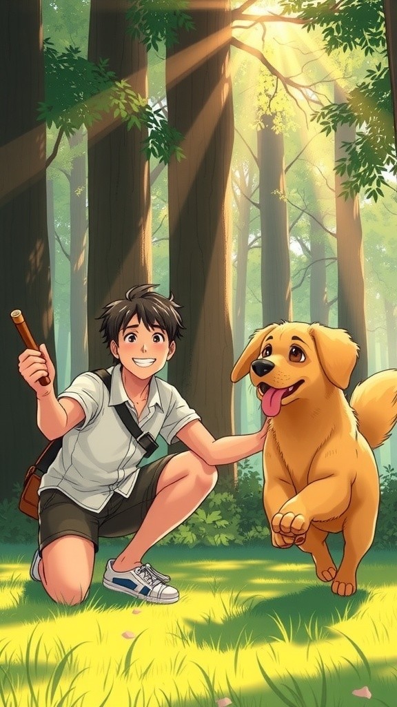 Heroic Puppy Faces Giant Snake to Protect Boy