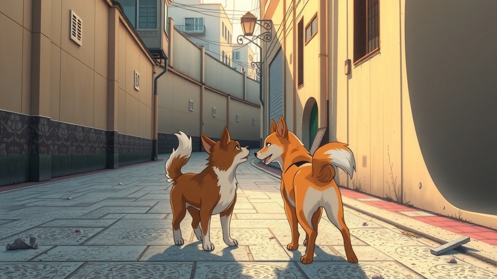 गली के कुत्तों की दोस्ती