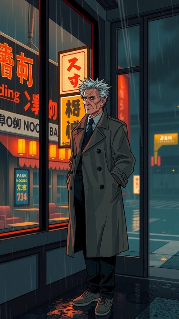 Neon Shadows: A Bladerunner Noir