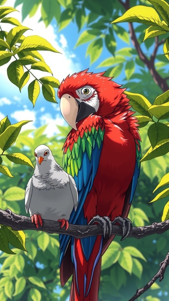 दोस्ती की परख - तोता और कबूतर की कहानी