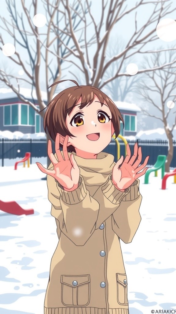 Gadis dan Keindahan Musim Dingin