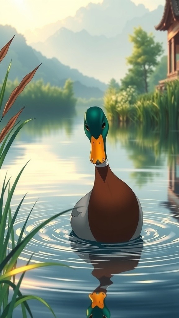 Cinta Sejati Bebek di Pinggir Kolam