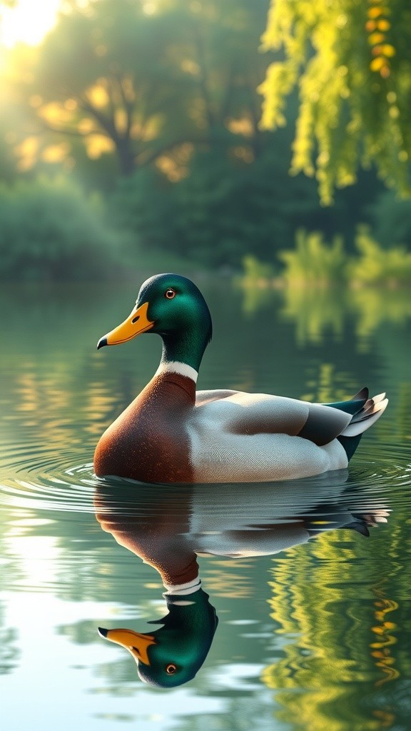 Ibu Bebek dan 4 Anaknya