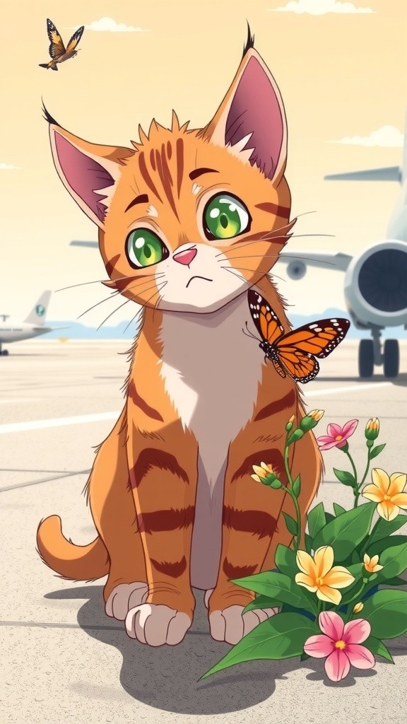 Whiskers' Airport Adventure