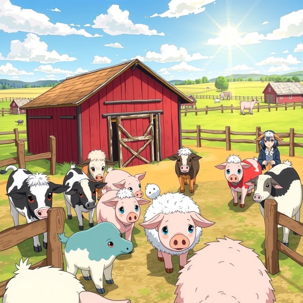 Farmyard Conversations: A Camel, Horse, and Sheep Chat