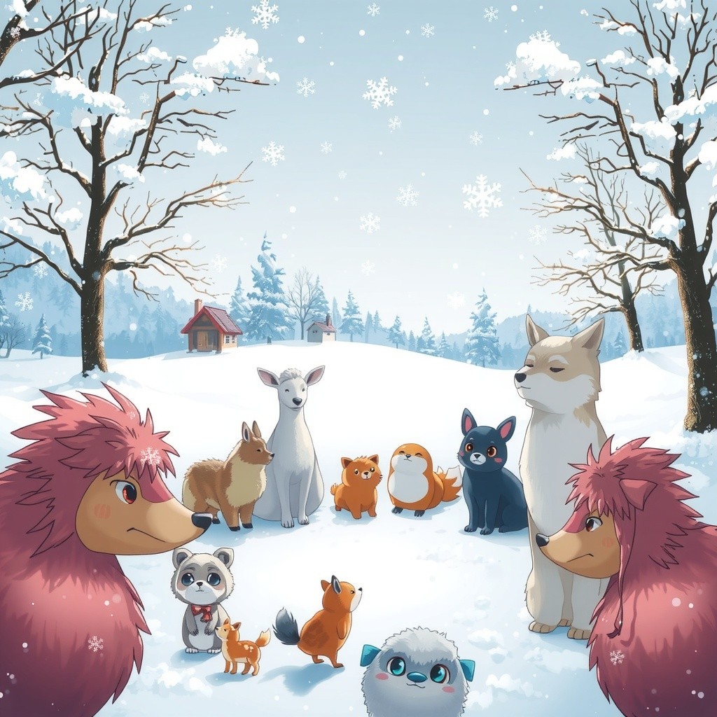 Whispers of Winter: A Tale of Beauty and Seasons