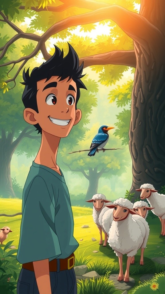 शरारती गड़ेरिया और भेड़िया का सबक