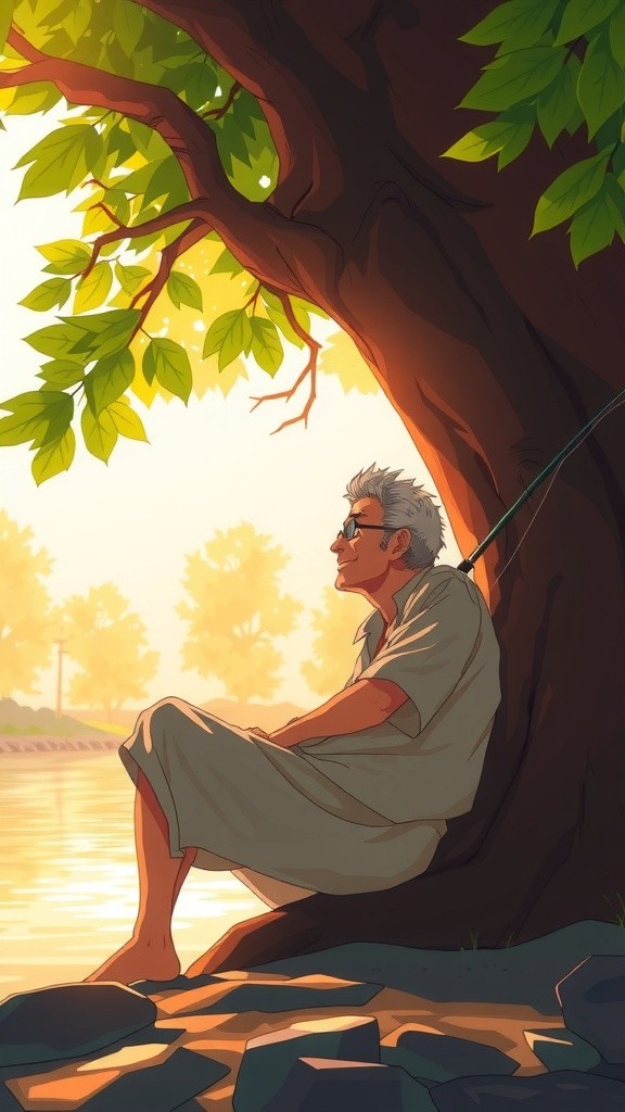 عبرة الصبر: قصة الصياد والعصفور