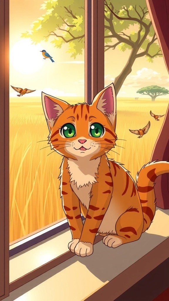 A Cat Believing He's a Lion