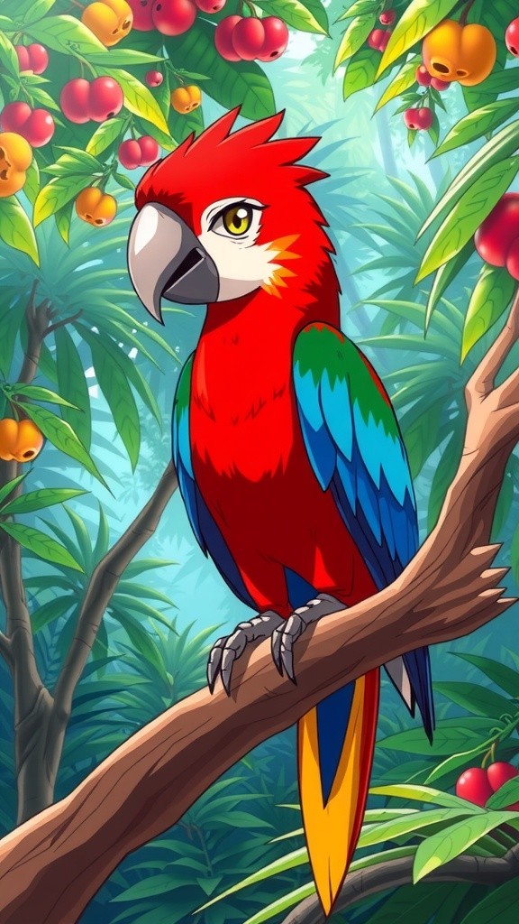 तोता और जादुई फल: लालच का पाठ