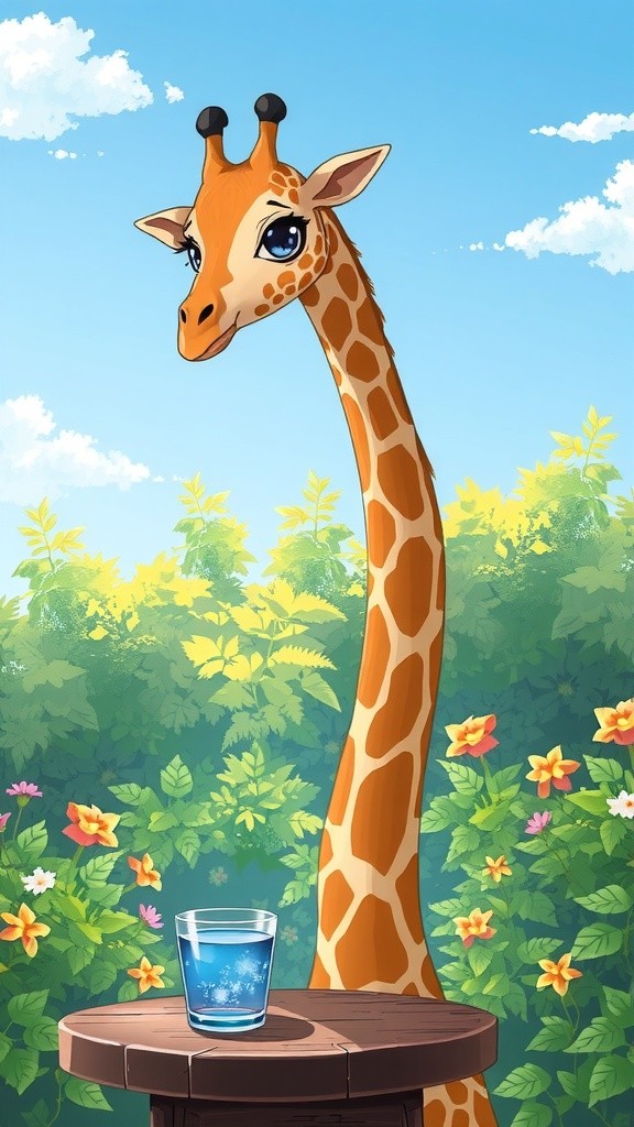 Jerapah Lucu dan Keseruan di Taman