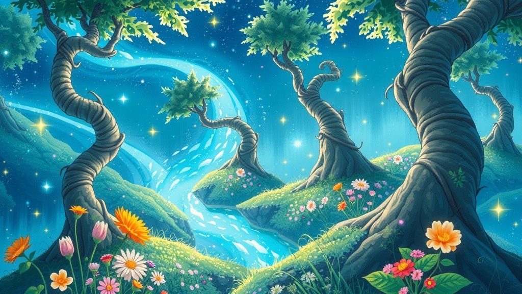 A Magia da Floresta Brilhante