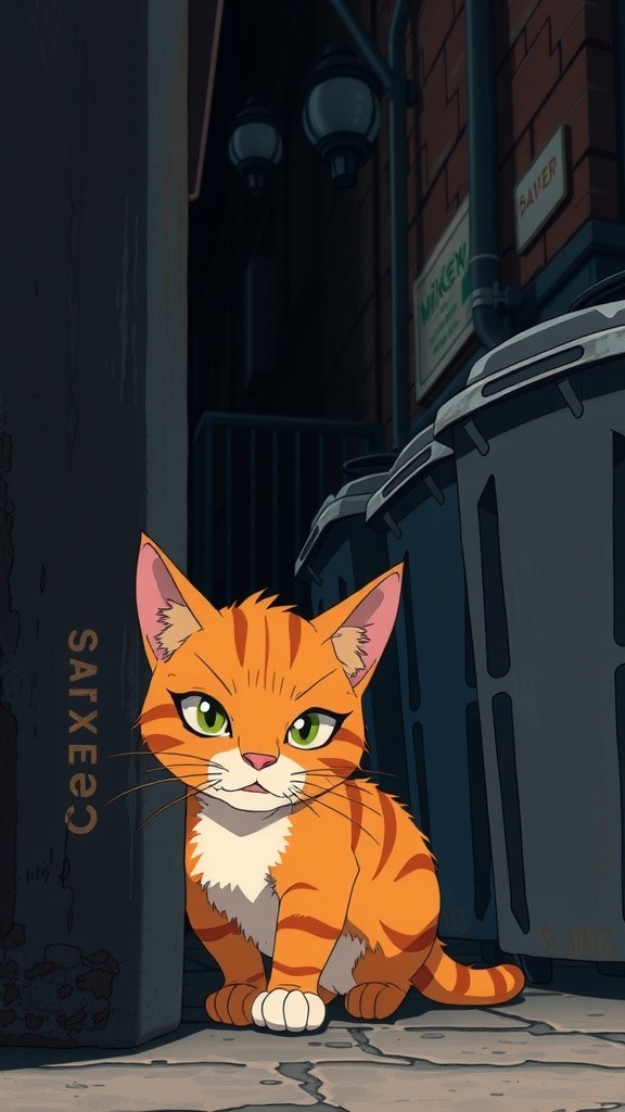 Milo's Rise: From Street Cat to Bakery King