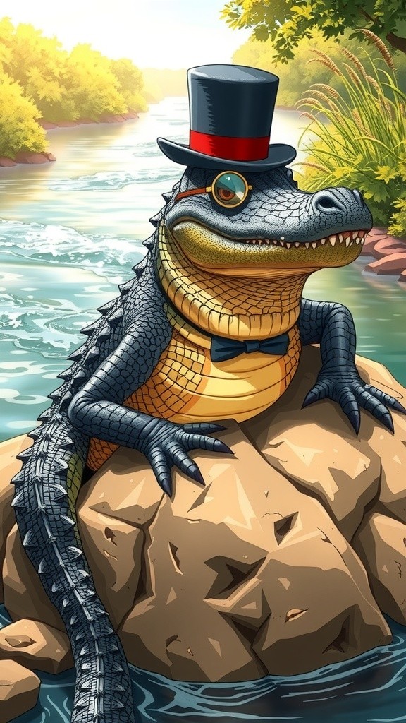 Keceriaan Buaya Classy yang Malang