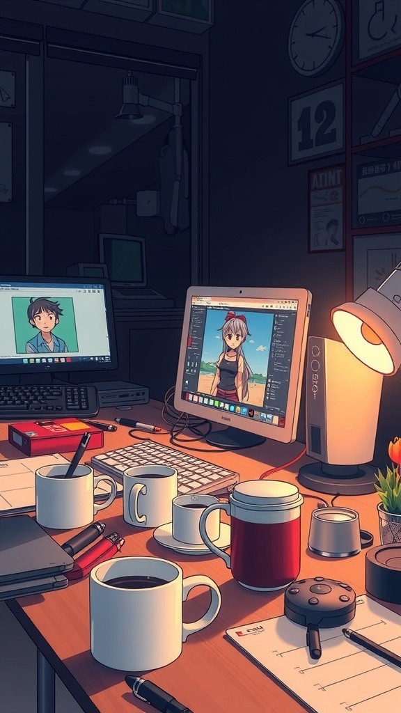 Glitching Shadows: A Student's Late-Night Animation