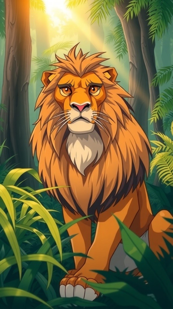 चालाक लोमड़ी और बूढ़ा शेर