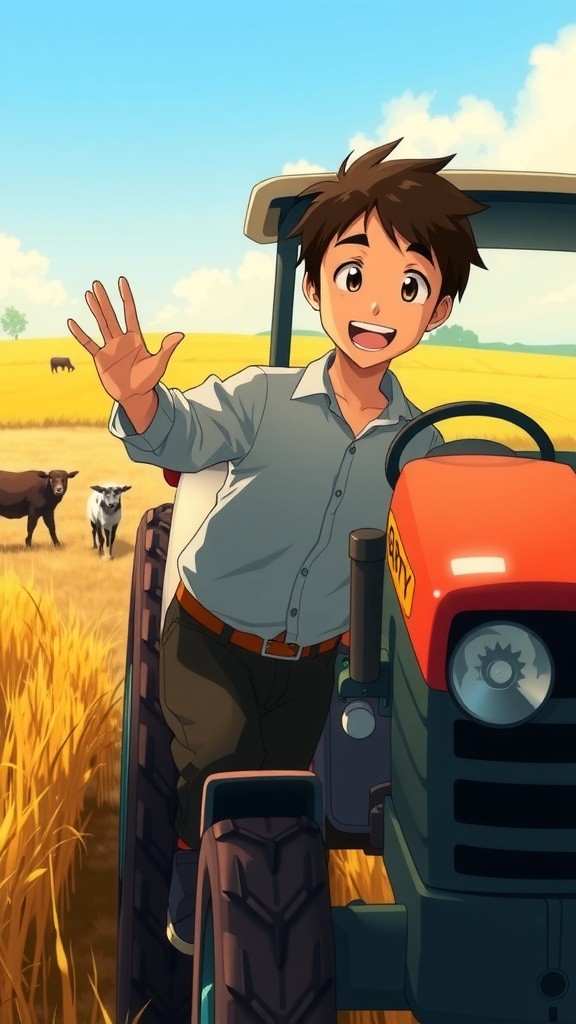 ٹریکٹر اور رنگوں کی مزاحیہ گفتگو