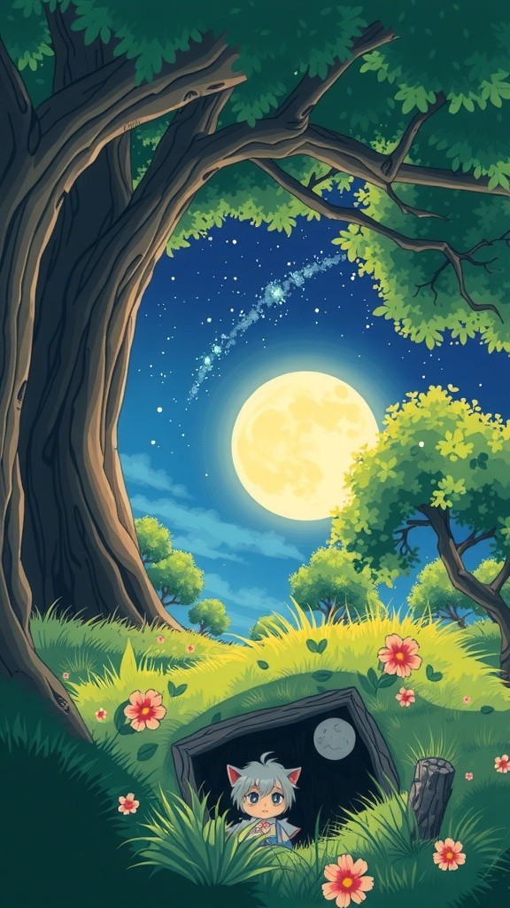 Milo's Moon Adventure: A Tiny Mouse's Big Dream!