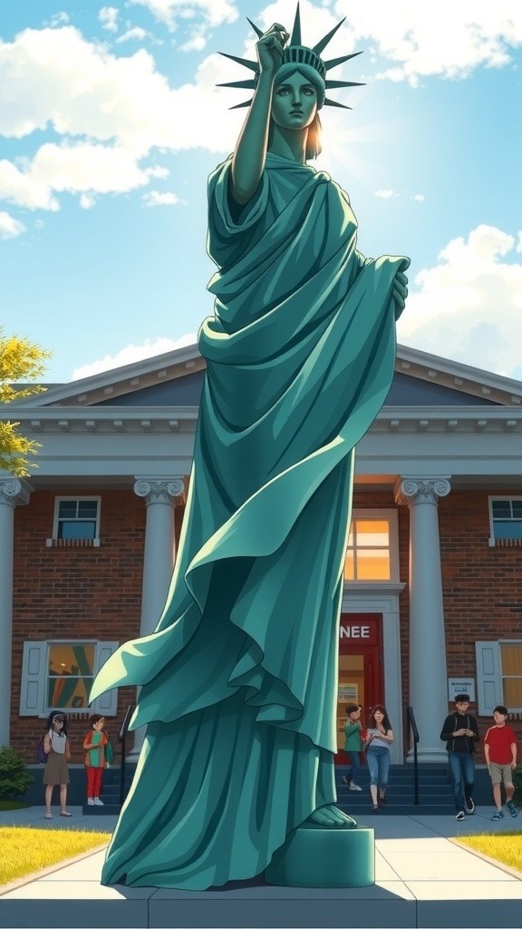 Liberty's Bright First Day at Harbor Elementary!