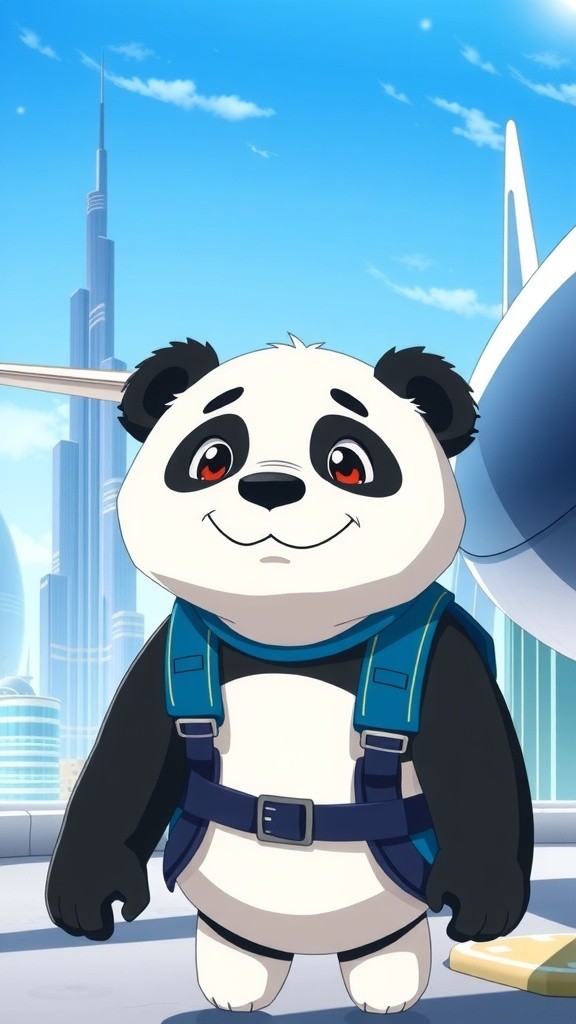 Panda P's Epic Skydiving Adventure in Dubai!