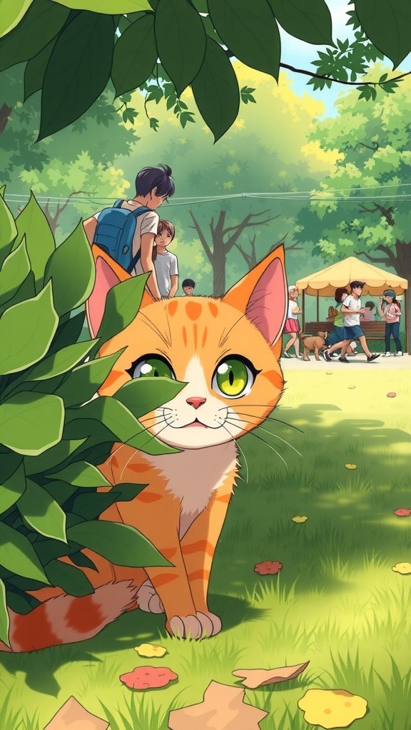 A Man Comforting a Scared Kitten