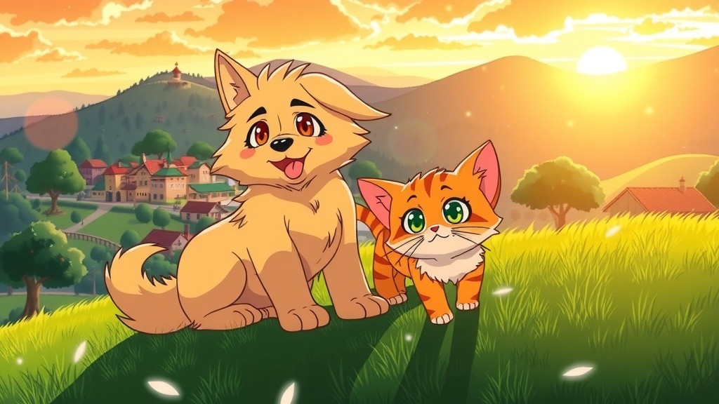 कुत्ता और बिल्ली की टीमवर्क कहानी