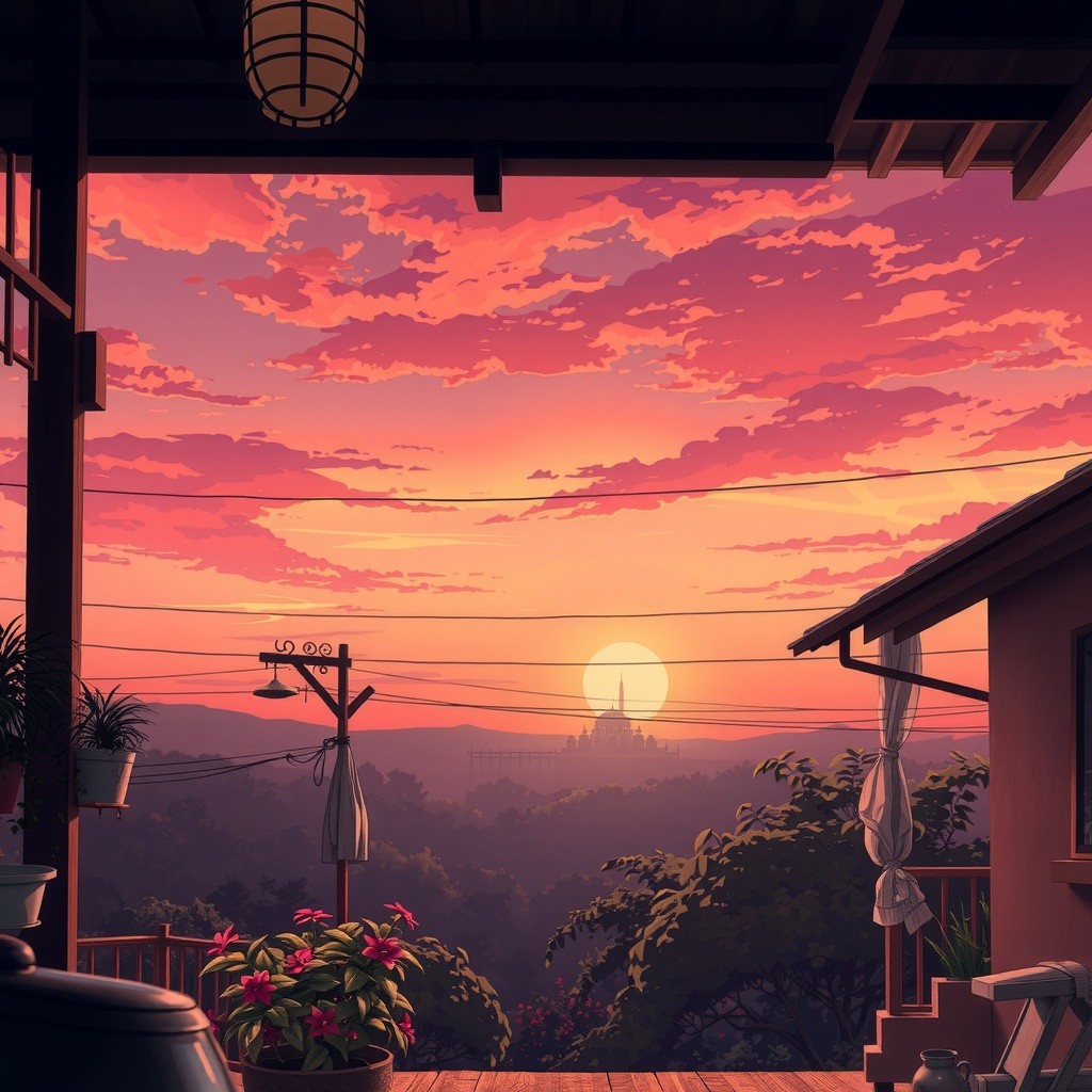 An Evening of Peace: A Muslim Cat Family's Maghrib Prayer