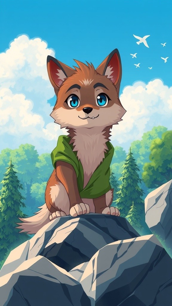 The Brave Little Wolf: A Tale of Kindness and Courage