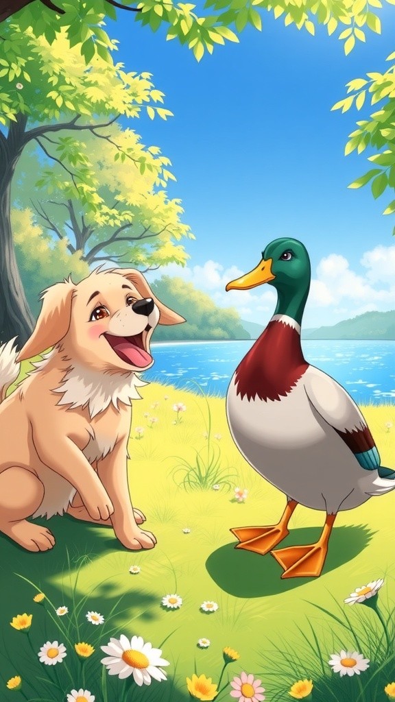 कुत्ते की भूख और बत्तख की दोस्ती