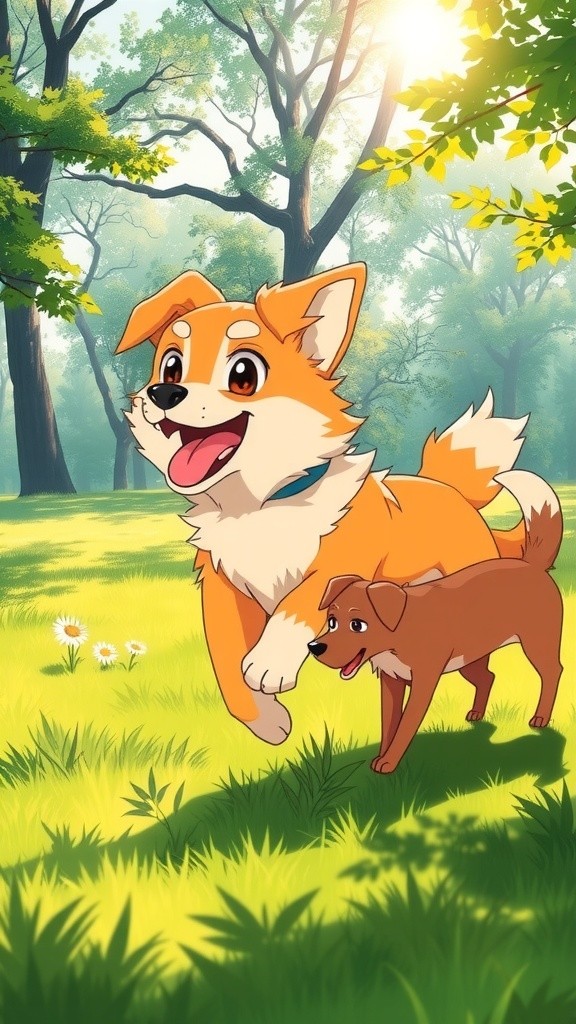 Silly Dogs and a Clever Cat: A Fun Day in the Park!